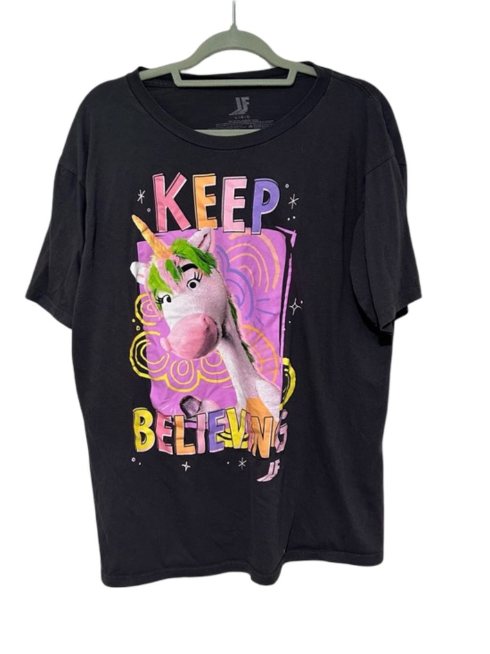 IF Movie Gray‎ Large Graphic Tee Shirt Top